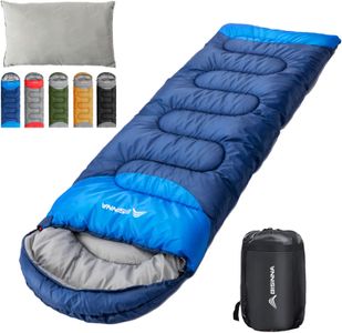 BISINNA 4-Season Sleeping Bag with Pillow – Lightweight Waterproof, Blue