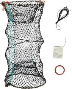Piège à crabes - Pliable - 40 x 80 cm - Pliable - Pour la pêche - Pour la pêche, les crabes, les crevettes, les homards et les anguilles - Avec corde en fonte - Sac à appâts (40 x 80 cm avec