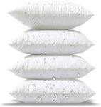 Phantoscope 20 x 20 Outdoor Pillow Inserts - Pack of 4 Outdoor Pillows Water Resistant Throw Pillow Inserts Hypoallergenic Square Decorative Couch Sham Cushion Stuffer - 20 Inches