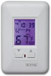 King ESP230-R Electronic Line-Voltage Programmable Thermostat, White