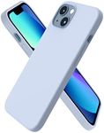 ORNARTO Compatible with iPhone 13 Case 6.1, Slim Liquid Silicone 3 Layers Full Covered Soft Gel Rubber Case Cover 6.1 inch-Sierra Blue