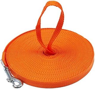 Downtown Pet Supply Dog/Puppy Obedience Recall Training Agility Lead Leash - Perfect for Pet Behavior Training, Multiple Sizes (100 ft, Orange)