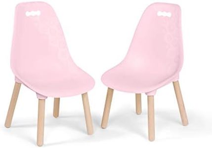 B. toys Pink B. Spaces Chairs Set