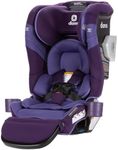Diono Radian 3RXT SafePlus Max Rear and Forward-Facing Convertible Car Seat, 2-in-1 Anti-Rebound Bar and Calf-Support, 10 Years 1 Car Seat, Slim Fit 3 Across, Purple Wildberry
