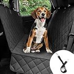 Bonve Pet Dog Car Seat Cover, Waterproof & Scratch Proof & Nonslip Back Seat Cover Protector Liner, Dog Car Hammock with Side Flaps, Durable, Washable, Universal fits Cars Trucks SUV