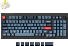 Keychron V5 Max Wireless Custom Knob Mechanical Keyboard, QMK/VIA Programmable 96% Layout Bluetooth 5.1/2.4 GHz/Wired RGB with Hot-swappable Gateron Jupiter Banana Switch Compatible with Mac Windows
