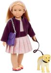 Lori – Mini Doll & Toy Dog – 6-Inch Doll & Golden Retriever – Play Set With Outfit, Animal & Accessories – Playset For Kids – 3 Years + – Hazel & Happy