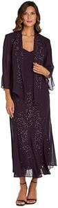 R&M Richards Women's Plus Size Beaded Jacket Dress - Mother of The Bride Dresses