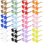 NACHLYNN 24 Pcs Transparent Sunglasses Multicolor Rimless Star Shaped Sunglasses Pentagram Glasses for Costumes Cosplay