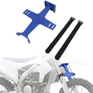 IUVWISN Dirt Bike Fork Saver, 11.2" Motorcycle Suspension Support Brace Fork Protector Guards with Straps Universal for YZ125 YZ250 YZ250F YZ450FX WR450 DRZ400 Blue