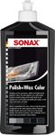 SONAX Polish+Wax Color black (500 ml) polish with black color pigments and wax components | Item No. 02961000