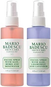 Mario Badescu Facial Spray Aloe, Rose Water and Chamomile - Lavender Duo for Face, Neck or Hair, Cooling and Hydrating Face Mist for All Skin Types, Dewy Finish, 4 Fl Oz (Pack of 2)