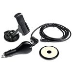 Garmin Auto nav kit includes vehicle suction cup mount, vehicle power cable, dashboard disk