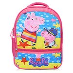 Stylbase Peppa pig Kids School Bags for Boys And Girls Printed Cartoon Waterproof Bag | Kids Backpack Ideal for ukg Nursery 1st class Ages 5-7 Years Boys And Girls (14 inches 18L)