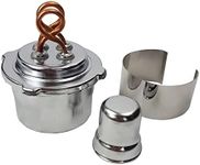 GSC International 42002 Alcohol Burner with Dual Wick, 100 mL Capacity,Silver/Bronze