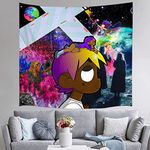 EAEVVPSHOP Rapper Tapestry Hip Hop Tapestry Lucky Tapestry for Bedroom Aesthetic Rap Singer Poster Funny Tapestries Wall Hanging Living Room Decor-59.1 × 59.1 in