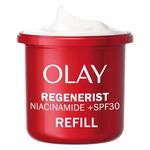 Olay Regenerist Niacinamide Day Cream Face Moisturiser SPF 30 REFILL, Skincare with Niacinamide 99% Purity, Antioxidant Vitamin E. Anti Aging Skin Care: Renews, Firms and Hydrates. Non-Greasy, 50ml