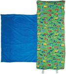 Stephen Joseph, Toddler All Over Print Nap Mat with Soft Blanket and Removable Pillow for Boys & Girls, Kids Sleeping Bag for Elementary, Daycare, Preschool with Carry Handle, Transportation