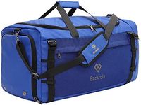 Eackrola Gym Bags for Men with Shoe Compartment Sports Duffel bag with Wet Pocket for women 65L, Blue, 65L, Gym