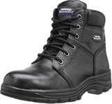 Skechers for Work Women's Workshire Peril Steel Toe Boot, Black, 8 C - Wide