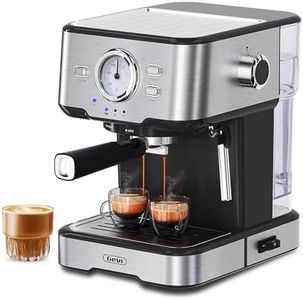 Gevi Espresso Machine High Pressure,Compact Super Automatic Espresso Machines with Milk Frother Steam Wand,Cappuccino,Latte Maker for Home,Espresso Maker, Gift for Coffee Lover, Dad or Mom