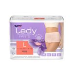 Seni Lady Bladder Control Pants for Women | Light Incontinence | Breathable | Extra Dry System | latex free | Disposable Absorbent Underwear | Odour Stop | Dermatologically Tested | Size Large | Waist Size 39" - 53" (100 cm - 135 cm) | Pack of 1 | 10 Pcs