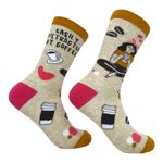 Crazy Dog T-Shirts Women's Easily Distracted By Coffee Socks Funny Cute Caffeine Lovers Footwear, Multi - Coffee, One Size