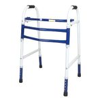 kossto Folding, Portable & Lightweight Height Adjustable Walker Suitable for Seniors, Adult Walker, Disabled Patients…