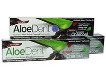 3 X Aloe Dent Aloedent Aloe Vera Triple Action Charcoal Toothpaste Fluoride Free - 100ml