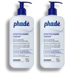 Phade Stretch Marks Cream For Women with Shea Butter and CICA | Stretch Marks Cream For Pregnancy 200ml (Pack of 2)