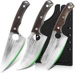 FULLHI 6PCS Butcher Knife Set with 