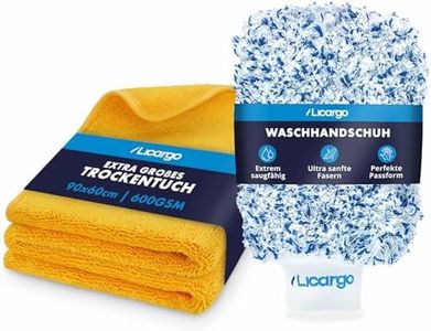 LICARGO® Auto Trockentuch XXL 90x60cm - Autowaschhandschuh aus ultraweicher Mikrofaser