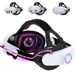 HELLCOOL Head Strap with 10000mAh Battery Pack Cables for Meta Quest 3S/3/2,Adjustable Elite Strap Replacement Intended for Quest Head Strap,VR Headset Accessories Virtual Reality Hardware
