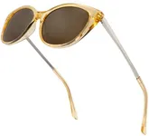 VITENZI Sunglasses with Readers for Women, Reader Sunglass with Bifocals, Cat Eye Tinted Reading, Verona in Gold 1.50