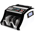 Money Counting Machine, Automatic Multi-Currency Bill Counter with LCD Display, Counting Speed 1000 Notes/Min