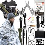 72 HRS MultiPurpose 16 in 1 Emergency Survial kit, Multitool kit, Survival Gear and Equipment for Hiking, Camping, Fishing, Hunting and Outdoor