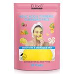 Turmeric Kojic Acid Cleansing Pads - Brightening & Energizing Skin | Deep Clean Pores, Remove Excess Keratin, Firming Face, Treat Acne Scars & Dark Spots | Suitable for All Skin Types