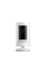 Ring Stick Up Cam Plug-In – HD security camera with two-way talk, Works with Alexa – White