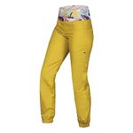 Ocun Women's Sansa Climbing Hsoe Boulder Trousers, Yellow Antique Moss, L
