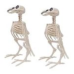Amosfun 2pcs Crow Skeleton Mini Fig