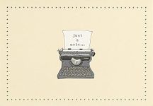 Typewriter Note Cards (Stationery, Boxed Cards)