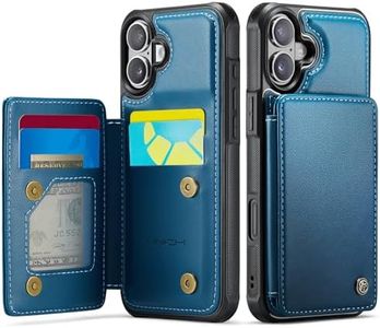 Vinich for iPhone 17 Wallet Case with Card Holder, RFID Blocking Credit Slots Kickstand Shockproof Phone Cover Fit for iPhone 17 6.3" Blue