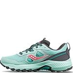 Saucony Womens Excursion TR16 Trail Running Shoe, Atmos/Pink, 8.5 US