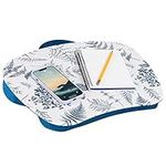 LAPGEAR MyStyle Portable Lap Desk with Cushion - Blue Garden - Fits up to 15.6 Inch Laptops - Style No. 45302