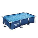 Bestway Steel Pro Swimming Pool | Above Ground Rectangle Paddling Pool, 8'6"