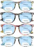 BLS 4 Pack Reading Glasses Blue Lig