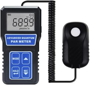 Par Meter High Precision PPFD Meter, Par Meter for led Grow Lights 400-700nm Wavelengths Par Light Meter with Data Logging, Calibration Function, PPFD Meter for LED Grow Light, Greenhouse, Plants