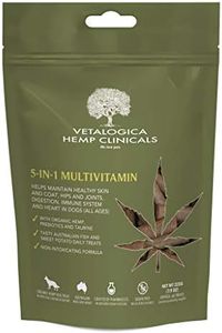 Vetalogica Hemp Clinicals 5 in 1 Multivitamin Treats for Dogs with Hemp Oil and Antioxidants 225 g
