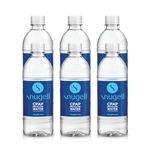 Distilled Water for CPAP Humidifiers by Snugell | 6 Bottle Pack 16.9oz H20 | Travel Friendly | 16.9oz H2O | Made in USA