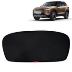 KINGSWAY® Car Rear Windshield Curtain Sun Shades Compatible with Tata Safari (Year 2023 Onwards), Dicky - Black, Cotton Mesh, 1 Piece